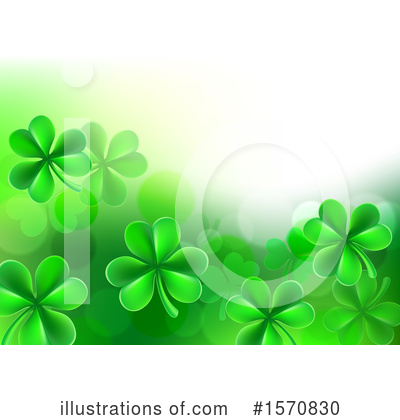 Clovers Clipart #1570830 by AtStockIllustration