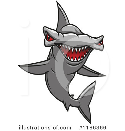 Hammerhead Shark Clipart #1186366 by Vector Tradition SM