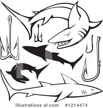 Royalty-Free (RF) Shark Clipart Illustration by Any Vector - Stock Sample #1214474