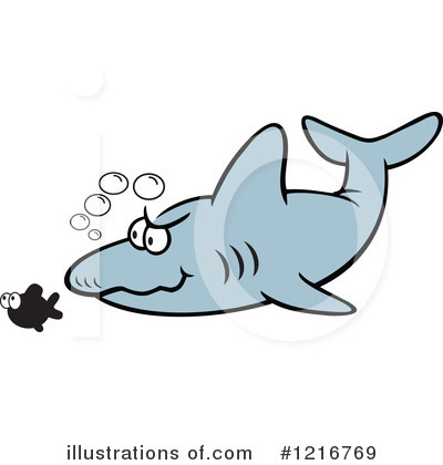 Shark Clipart #1216769 by Johnny Sajem