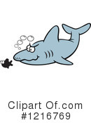 Shark Clipart #1216769 by Johnny Sajem