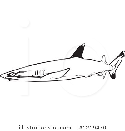 Royalty-Free (RF) Shark Clipart Illustration by dero - Stock Sample #1219470