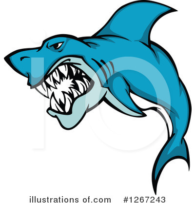 Shark Clipart #1267243 by Vector Tradition SM