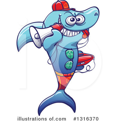 Shark Clipart #1316370 by Zooco