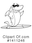 Shark Clipart #1411246 by Hit Toon