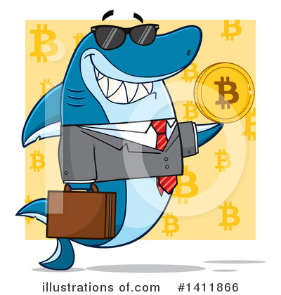 Bitcoin Clipart #1411866 by Hit Toon