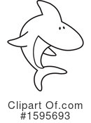 Shark Clipart #1595693 by Johnny Sajem