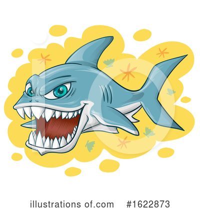 Royalty-Free (RF) Shark Clipart Illustration by Domenico Condello - Stock Sample #1622873