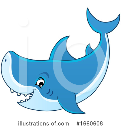 Royalty-Free (RF) Shark Clipart Illustration by visekart - Stock Sample #1660608