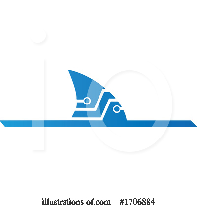 Royalty-Free (RF) Shark Clipart Illustration by Domenico Condello - Stock Sample #1706884
