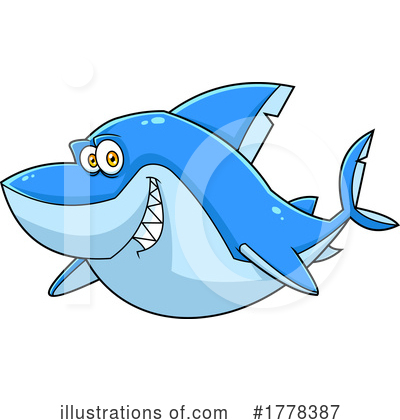 Royalty-Free (RF) Shark Clipart Illustration by Hit Toon - Stock Sample #1778387
