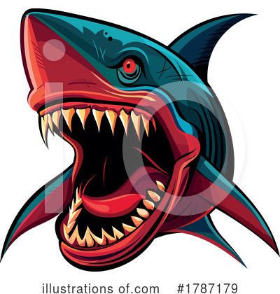 Royalty-Free (RF) Shark Clipart Illustration by beboy - Stock Sample #1787179