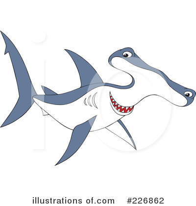 Royalty-Free (RF) Shark Clipart Illustration by Alex Bannykh - Stock Sample #226862