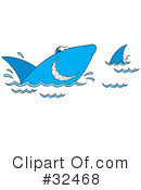 Shark Clipart #32468 by Alex Bannykh