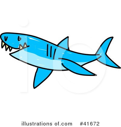 Royalty-Free (RF) Shark Clipart Illustration by Prawny - Stock Sample #41672