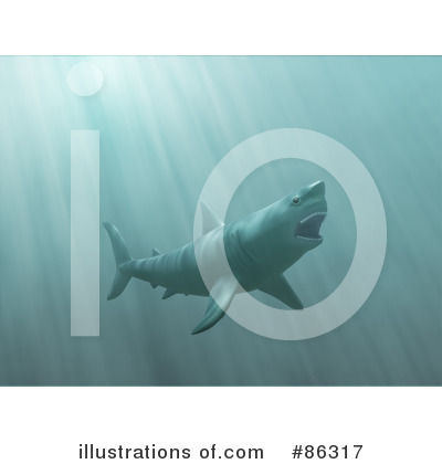 Royalty-Free (RF) Shark Clipart Illustration by Mopic - Stock Sample #86317
