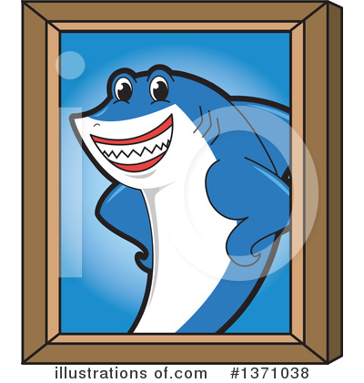 Royalty-Free (RF) Shark Mascot Clipart Illustration by Mascot Junction - Stock Sample #1371038