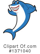 Shark Mascot Clipart #1371040 by Mascot Junction