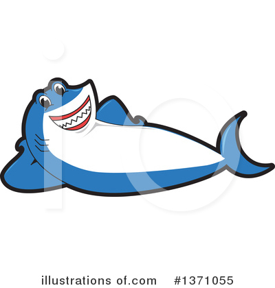 Royalty-Free (RF) Shark Mascot Clipart Illustration by Mascot Junction - Stock Sample #1371055