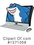 Shark Mascot Clipart #1371058 by Mascot Junction
