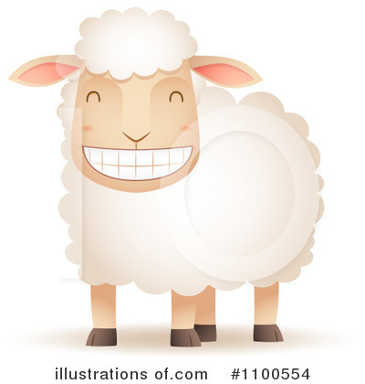 Royalty-Free (RF) Sheep Clipart Illustration by Qiun - Stock Sample #1100554