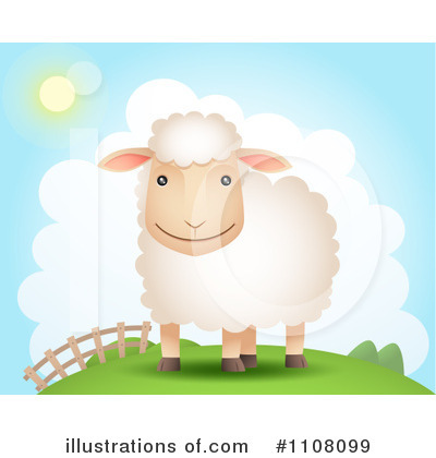 Royalty-Free (RF) Sheep Clipart Illustration by Qiun - Stock Sample #1108099