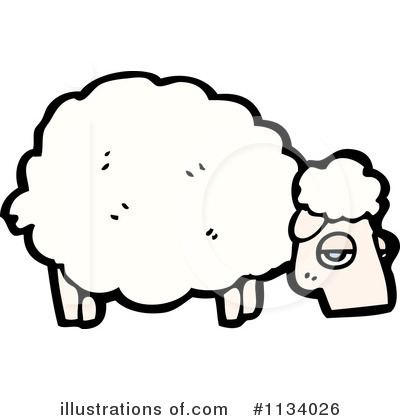 Royalty-Free (RF) Sheep Clipart Illustration by lineartestpilot - Stock Sample #1134026
