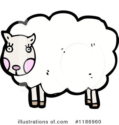 Royalty-Free (RF) Sheep Clipart Illustration by lineartestpilot - Stock Sample #1186960