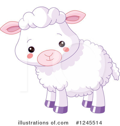 Royalty-Free (RF) Sheep Clipart Illustration by Pushkin - Stock Sample #1245514