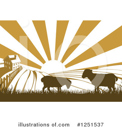 Royalty-Free (RF) Sheep Clipart Illustration by AtStockIllustration - Stock Sample #1251537