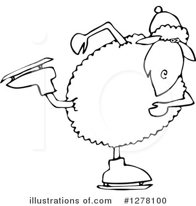 Royalty-Free (RF) Sheep Clipart Illustration by djart - Stock Sample #1278100