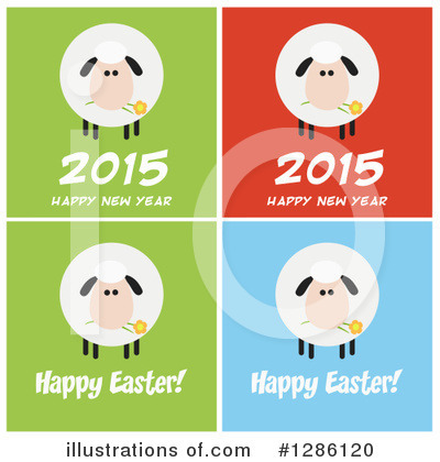 Royalty-Free (RF) Sheep Clipart Illustration by Hit Toon - Stock Sample #1286120
