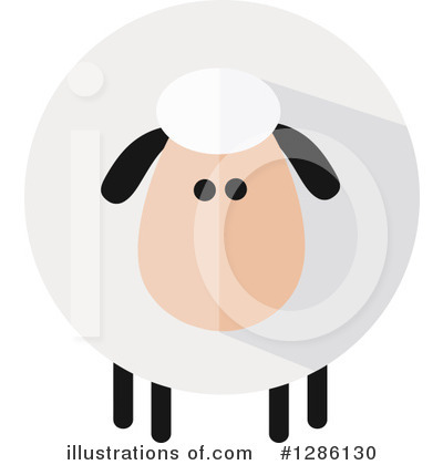 Royalty-Free (RF) Sheep Clipart Illustration by Hit Toon - Stock Sample #1286130