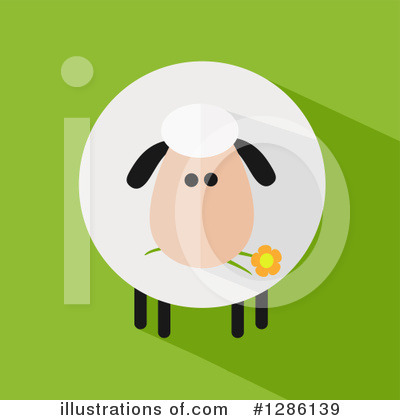 Royalty-Free (RF) Sheep Clipart Illustration by Hit Toon - Stock Sample #1286139