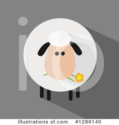 Royalty-Free (RF) Sheep Clipart Illustration by Hit Toon - Stock Sample #1286140