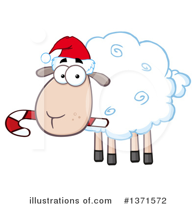 Royalty-Free (RF) Sheep Clipart Illustration by Hit Toon - Stock Sample #1371572