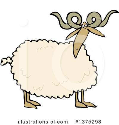 Royalty-Free (RF) Sheep Clipart Illustration by djart - Stock Sample #1375298