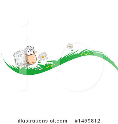 Royalty-Free (RF) Sheep Clipart Illustration by Domenico Condello - Stock Sample #1459812