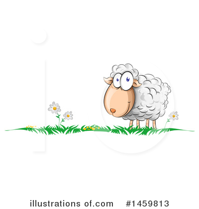 Royalty-Free (RF) Sheep Clipart Illustration by Domenico Condello - Stock Sample #1459813