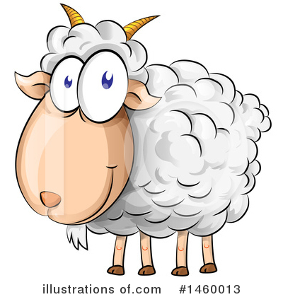 Royalty-Free (RF) Sheep Clipart Illustration by Domenico Condello - Stock Sample #1460013