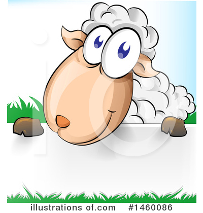 Royalty-Free (RF) Sheep Clipart Illustration by Domenico Condello - Stock Sample #1460086