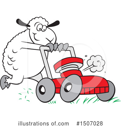 Lawn Mower Clipart #1507028 by Johnny Sajem