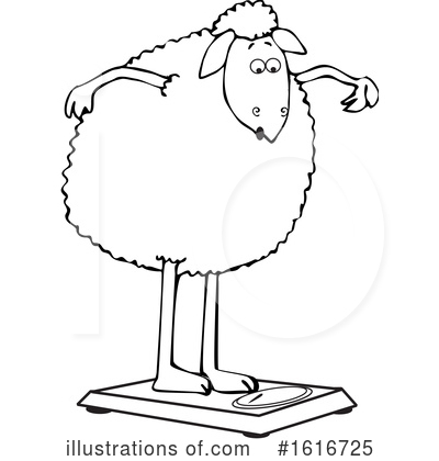 Royalty-Free (RF) Sheep Clipart Illustration by djart - Stock Sample #1616725