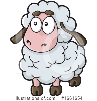 Royalty-Free (RF) Sheep Clipart Illustration by Any Vector - Stock Sample #1661654