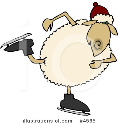 Royalty-Free (RF) Sheep Clipart Illustration by djart - Stock Sample #4565