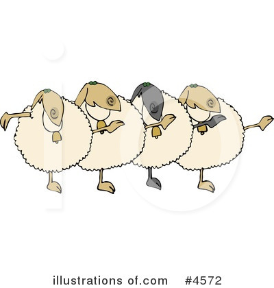 Royalty-Free (RF) Sheep Clipart Illustration by djart - Stock Sample #4572