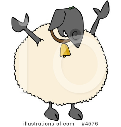 Royalty-Free (RF) Sheep Clipart Illustration by djart - Stock Sample #4576