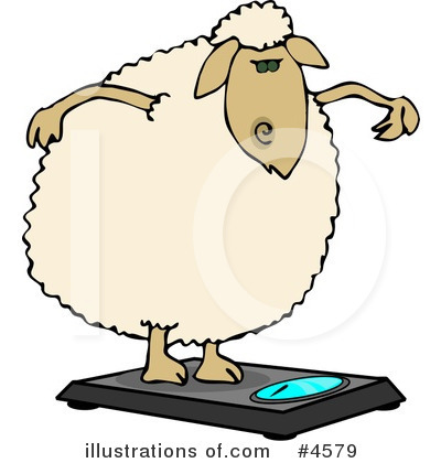 Royalty-Free (RF) Sheep Clipart Illustration by djart - Stock Sample #4579