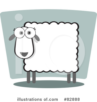 Royalty-Free (RF) Sheep Clipart Illustration by Qiun - Stock Sample #82888