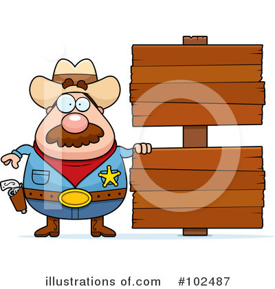 Royalty-Free (RF) Sheriff Clipart Illustration by Cory Thoman - Stock Sample #102487